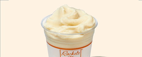 Rachel's Kitchen smoothies like Green Smoothie, Peanut Butter Blast Smoothie and Berry Mania Smoothie on a blue background